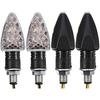 4 Pcs Indicator Flashers For Motorcycle 15 Led Signal Indicators Amber Mini Flasher 12V Waterproof Motorcycle (New Version)