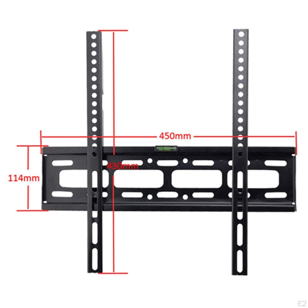 Fixed TV Wall Mount Low Profile Portable Space Saving Accessory, Bracket for Dinning Room
