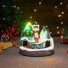 Light Up Rotating Christmas Village Music Box, Musical Snowy Village Tabletop Decoration