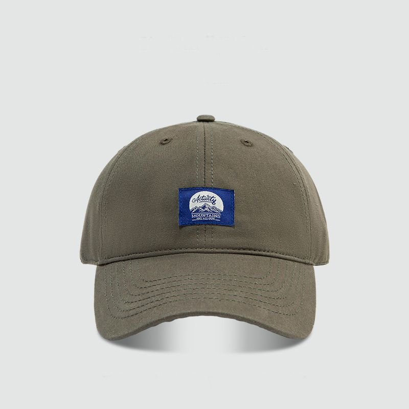 

Soft Peaked Cap Japanese Style Patch Small Face Deep Top Hat Female Outdoor Sunshade Sun Protection Hat Spring, Autumn and Summer Baseball Cap Army Green Adjustable