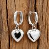 Zinc Zinc Alloy Heart-Shaped Earrings Minimalist Hoop Earrings Temperament Dangle Drop Earrings  Gift