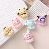 6 Pcs New Kawaii Cartoon Cute Bell Animal Resin Scrapbook Diy Jewelry Children Gift Hairpin Accessories A119