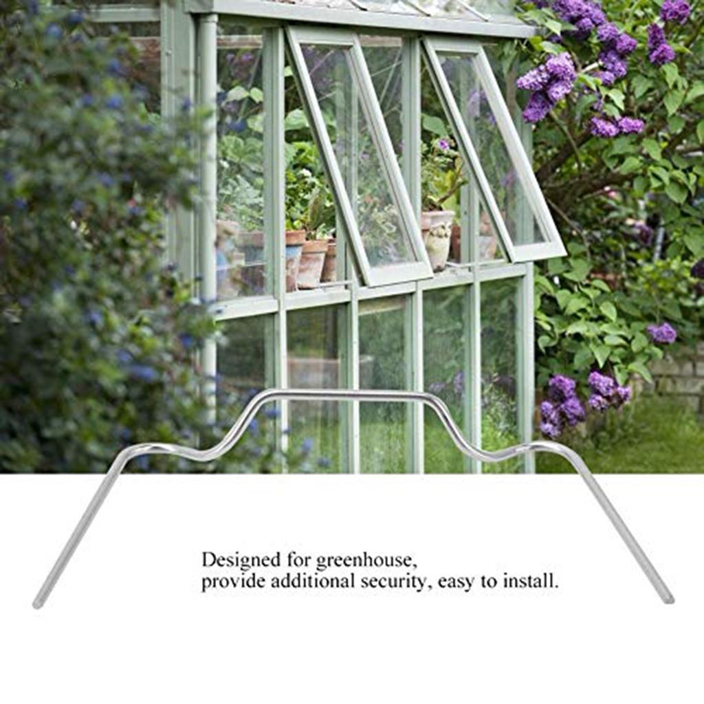 50 Stück Edelstahl Gewächshaus Glasclip Federklemme Rostbeständiger Halter für einfache Installation und Glasstabilität