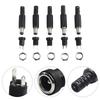 5 Pair DC 12V Male Female Socket Panel Mount Power Connector DC Power Male Female Socket Adapter Connector Tool