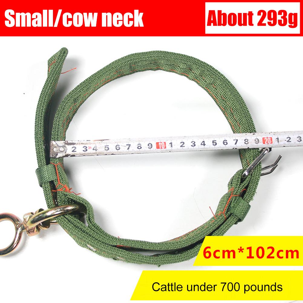 Belay Tie Adjustable Cattle Collar Cow Hauling Collar Livestock Feeding Supply Canvas Belt Strong-Durable Veterinary Equipment