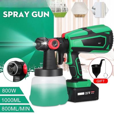 800W Electric Spray Guns Household Convenience Spray Paint With Li-ion Battery Regulation High Power Sprayer By PROSTORME 1000ml