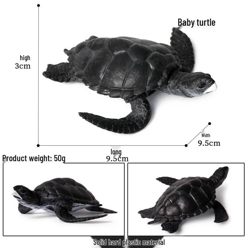 Cross-Border Children's Cognitive Amphibian & Reptile Tortoise Model Fish Tank Ornament Toy