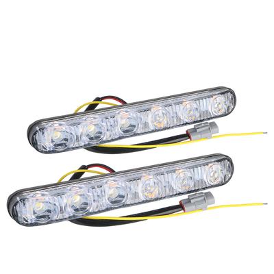 1 paio di indicatori di direzione a LED per auto, luci di marcia diurna automatiche, luci diurne impermeabili, DRL, stile auto