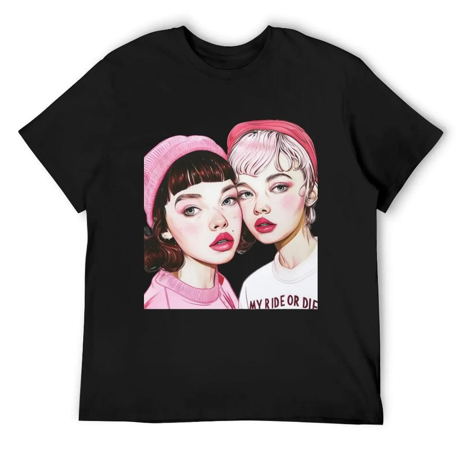 

Best Friends Are Ride or Dies T-Shirt designer shirts cotton man t-shirts sweat clothes for men S