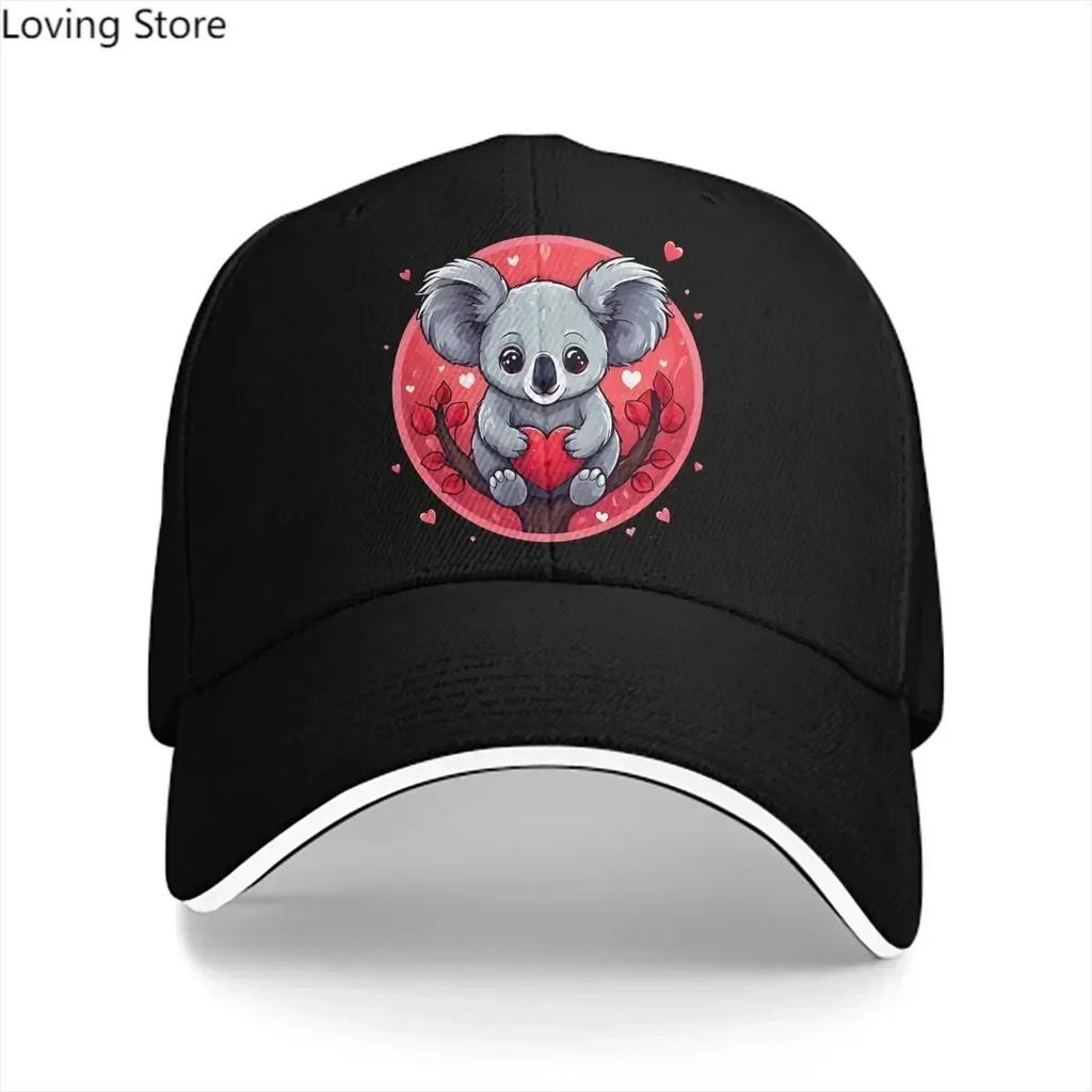 Washed Unisexs Baseball Cap Lovely Trucker Snapback Caps Dad Hat Australian Koala