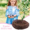 Round Rattan Bird Nest Easter Handmade DIY Craft Vine Simulation Bird Nest Egg Decor Props Home Garden Window bird house