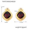 Chic Style Jewelry Set with Interchangeable Zircon - Unique Copper Design