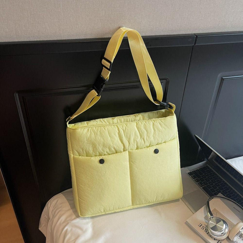 Tote Bag Space Cotton Crossbody Bag Down Laptop Bag Cute Korean Shoulder Bag Lady