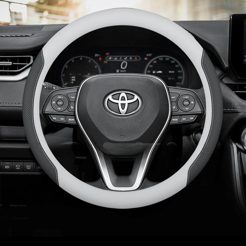Coprivolante in Pelle per Auto per Toyota Rav4 Corolla Cross Yaris CHR Highlander Sienna Hilux Prius 2025 2026 Accessori