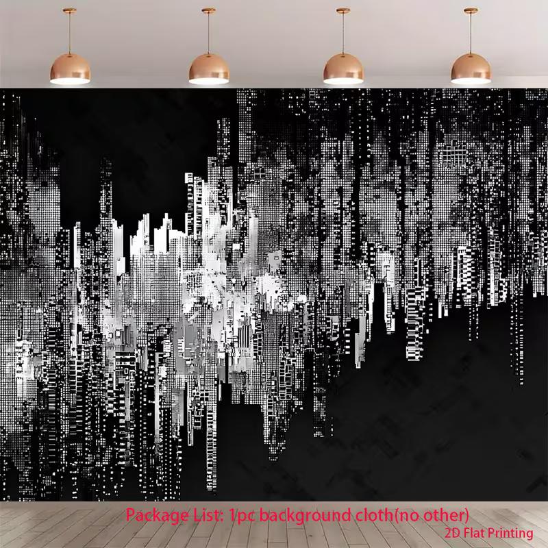 

2D Modern City Skyline Home Decor Background Cloth 47.2x31.5inch/120*80cm
