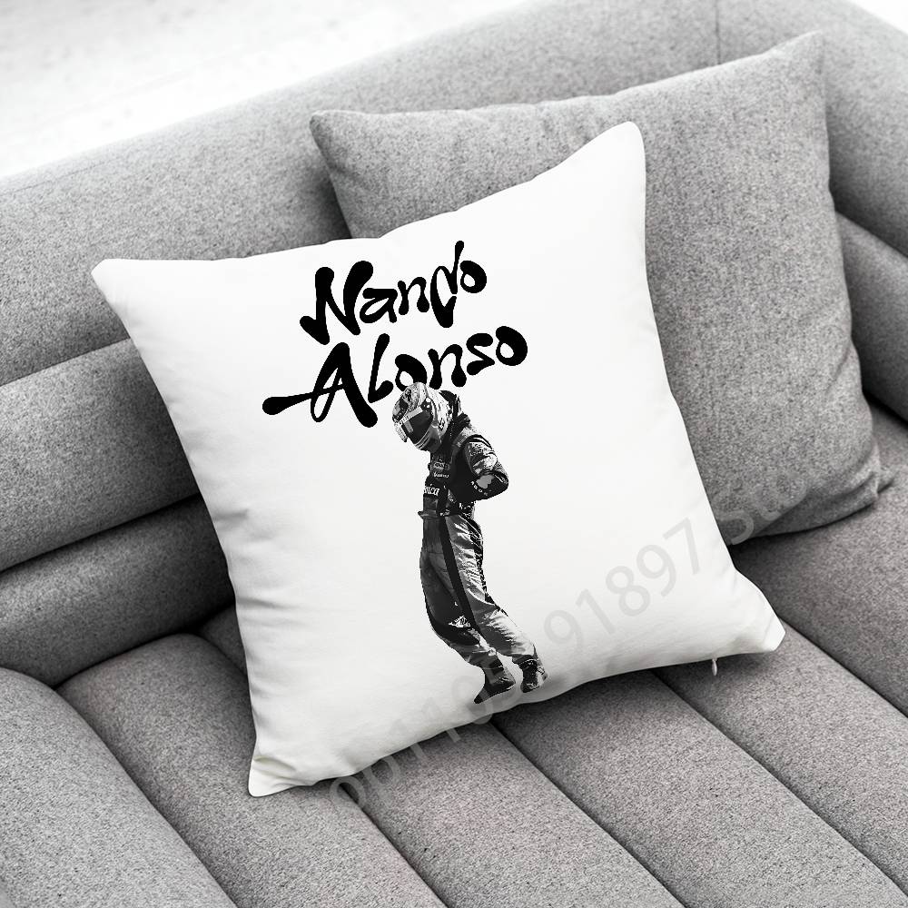 F-Fernando A-Alonso Throw Pillow Case For 45x45cm 40x40cm 55x55cm 50x50cm 30x30cm Square Car Pillowcase Shell