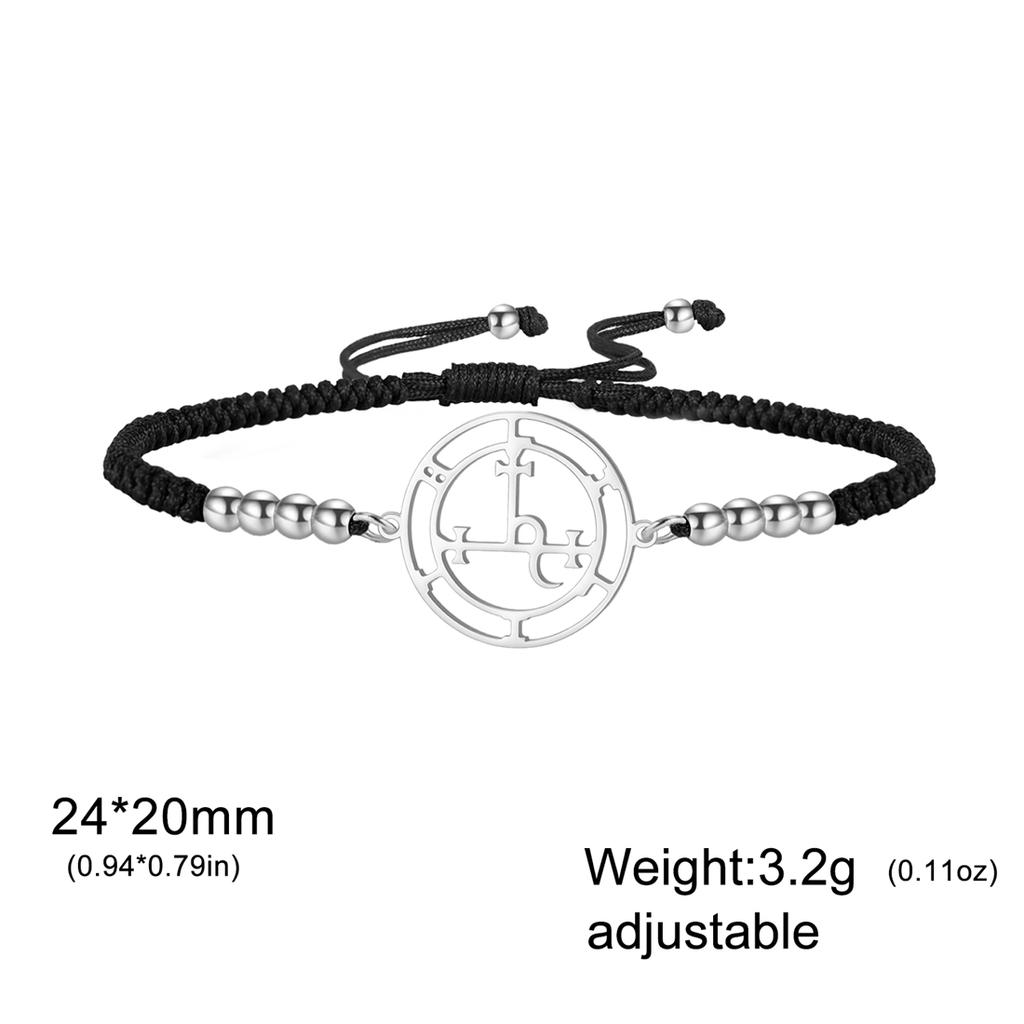 Mýtický sigil Lilith Náramek Nerezová ocel Judaismus Bohyně Lilith Náramky Ženy Muži Šalamounův Amulet Šperky Dárek