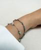 Monoflux Drift Stone Wave Double Chain Bracelet