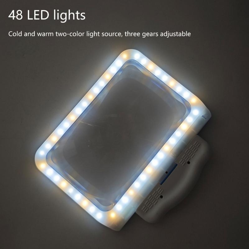 Handsfree Magnifying Glass for Neck Wear,Handheld Desktop Multifunction Magnifying Glass for Reading, Sewing