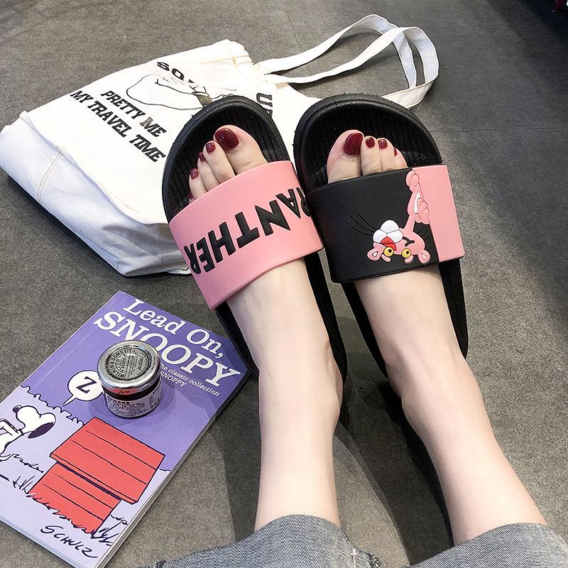 Zapatillas de pantera rosa Mujer Verano Lindo dibujos animados Versión  coreana de El baño interior antideslizante Grueso Fondo De hogar Sandalias  Drag Girl Heart comprar a buen precio — entrega gratuita, reseñas