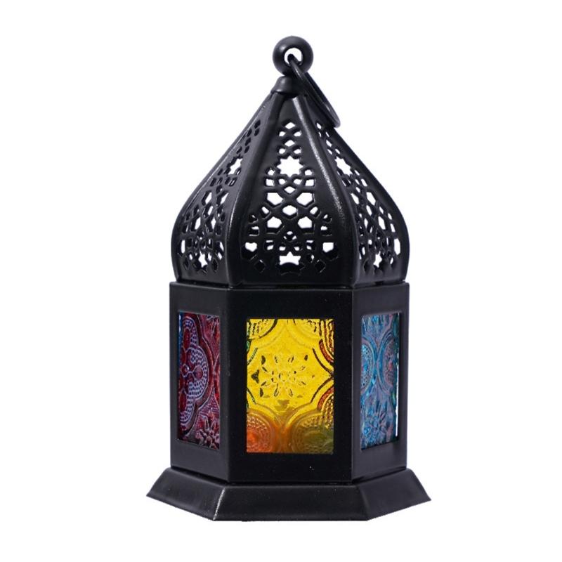 Moroccans Lantern Battery Operated Decorative Lantern Outdoor Indoor Table Lamp for Ramadans,Weddings, Parties,Event