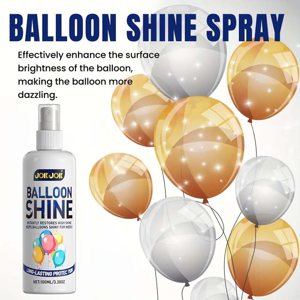 Spray nabłyszczający do balonów – Długotrwały połysk z efektem antyoksydacyjnym dla przyciągających wzrok dekoracji imprezowych