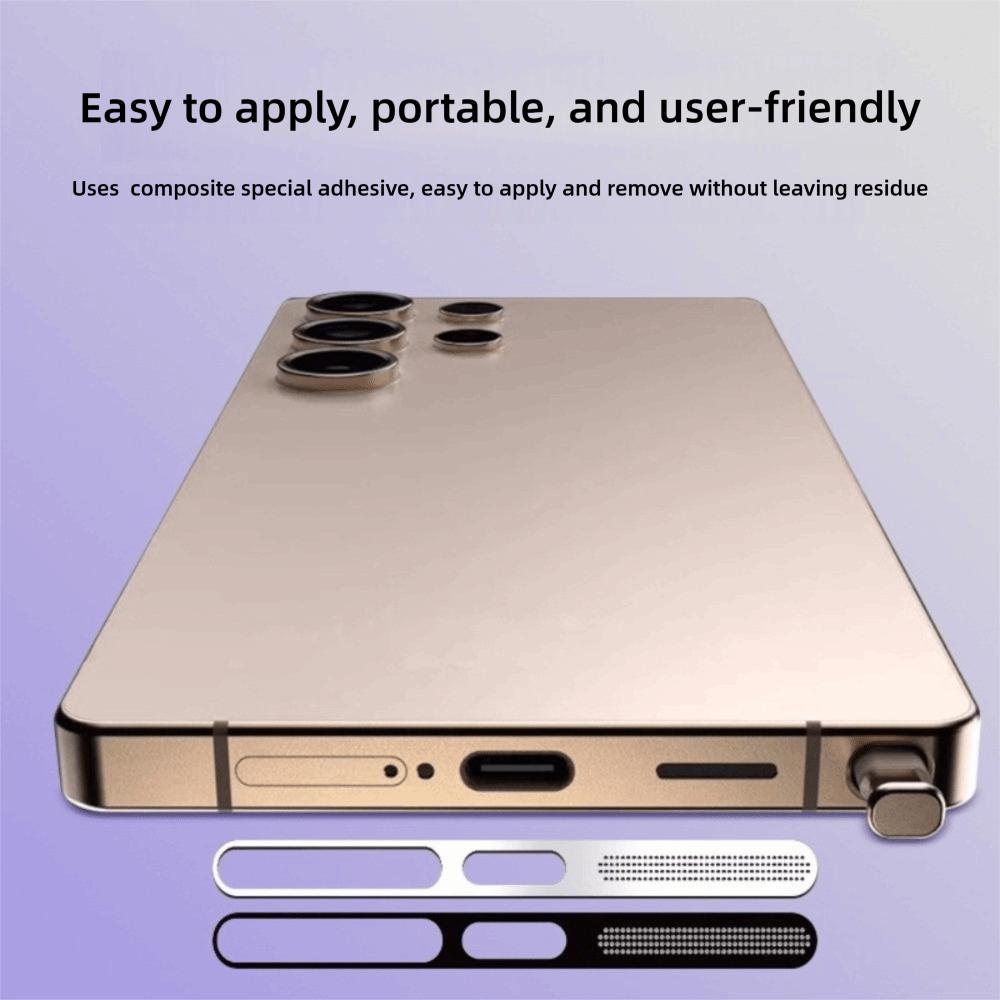 1/2/4PCS Metal Material Metal Dustproof Net Speaker Protector for Samsung Galaxy S25/S25+/S25 Ultra/S24/S24+/S24 Ultra/S23 Ultra