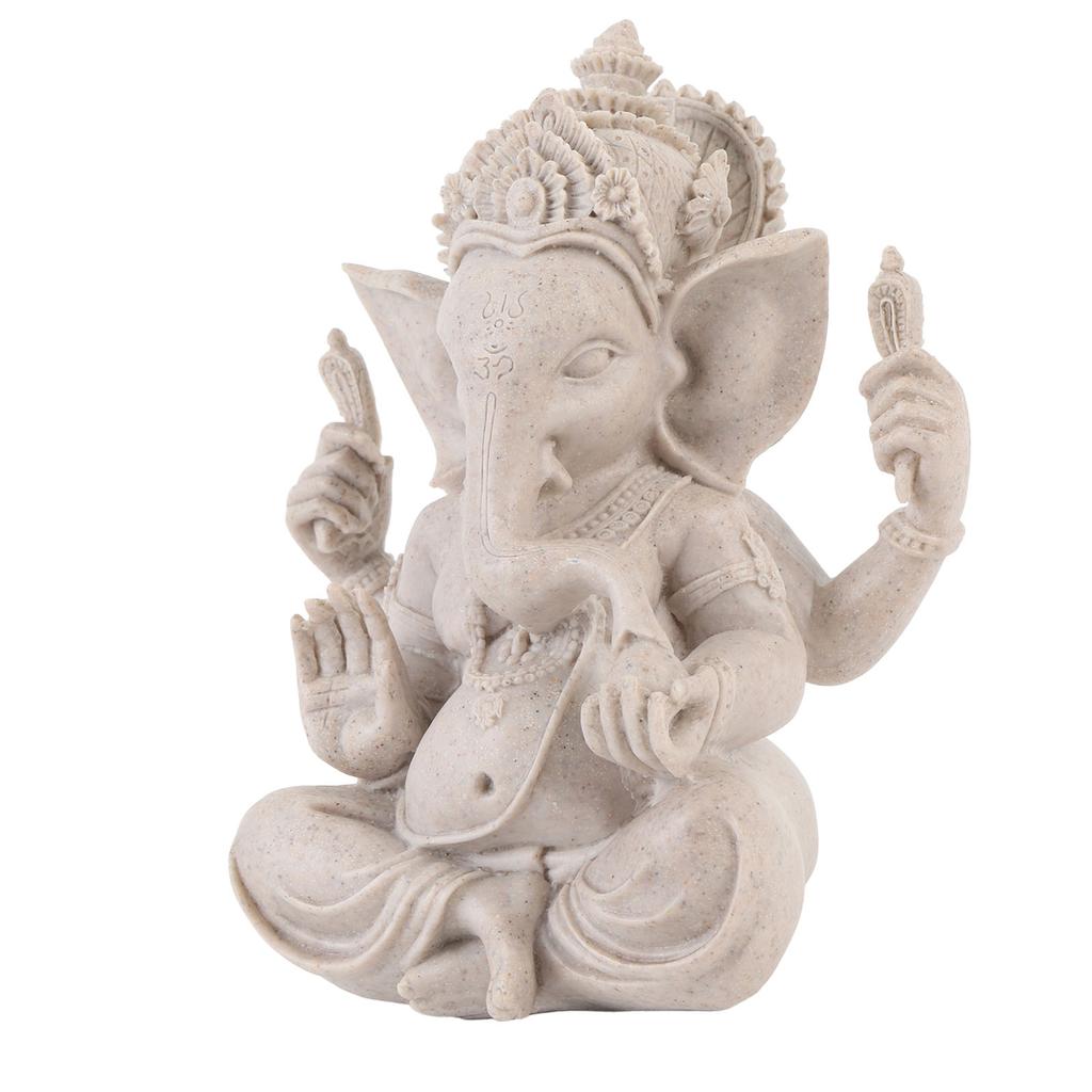 Ganesha Elephant Statue Elephant Lord Sculpture Hindu Elephant Statue Resin for Home Room Decoration