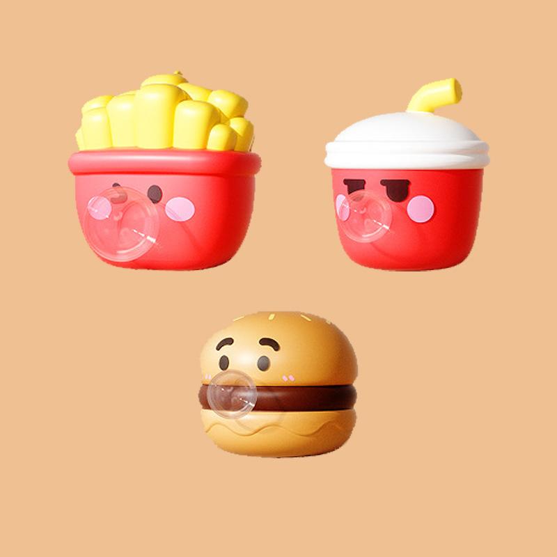 Cute Food Series Plivní bubliny Squishy Mačkní Hračky Úzkost Úleva od stresu Senzorick antistresov hračky pro dospěl Děti