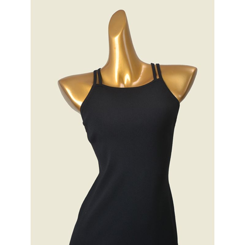 French style Gao Ding Double-Shoulder Strap Narrow Shoulder Dress Western Style Sexy Slim fit Sheath Knitted Foreign Trade Original Order Short dress