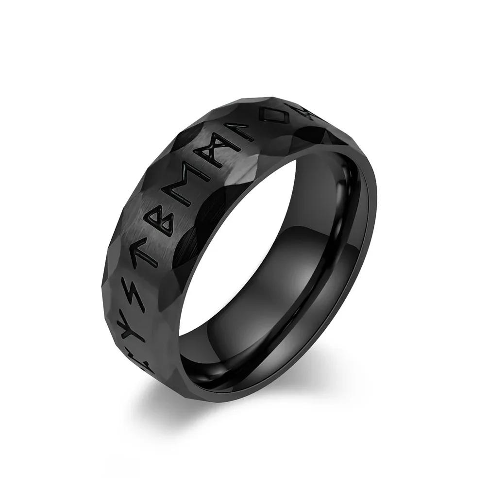 

2025 Vintage Viking Rune Ring Nordic Odin Viking Ring For Men Women Couple Amulet Fashion Jewelry Gift Never Fade 13
