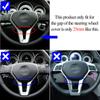 Black Carbon Car Chromed Steering Wheel Cover Outer Panel Trim Replacement For Benz C E GLK CLS Class W176 W204 W212 GLK204
