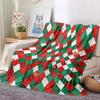 Soft Plush Christmas Festival Printed Flannel Blanket, Throw Blanket for Living Room Bedroom Bed Sofa Travel,Birthday Gift