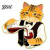 Enamel Animal Brooch Cartoon Red Wine Cat Brooch Kitten Lapel Themed Jewelry Pin Jackets Backpacks Clothes Decorative Accessory for Women Men Pin