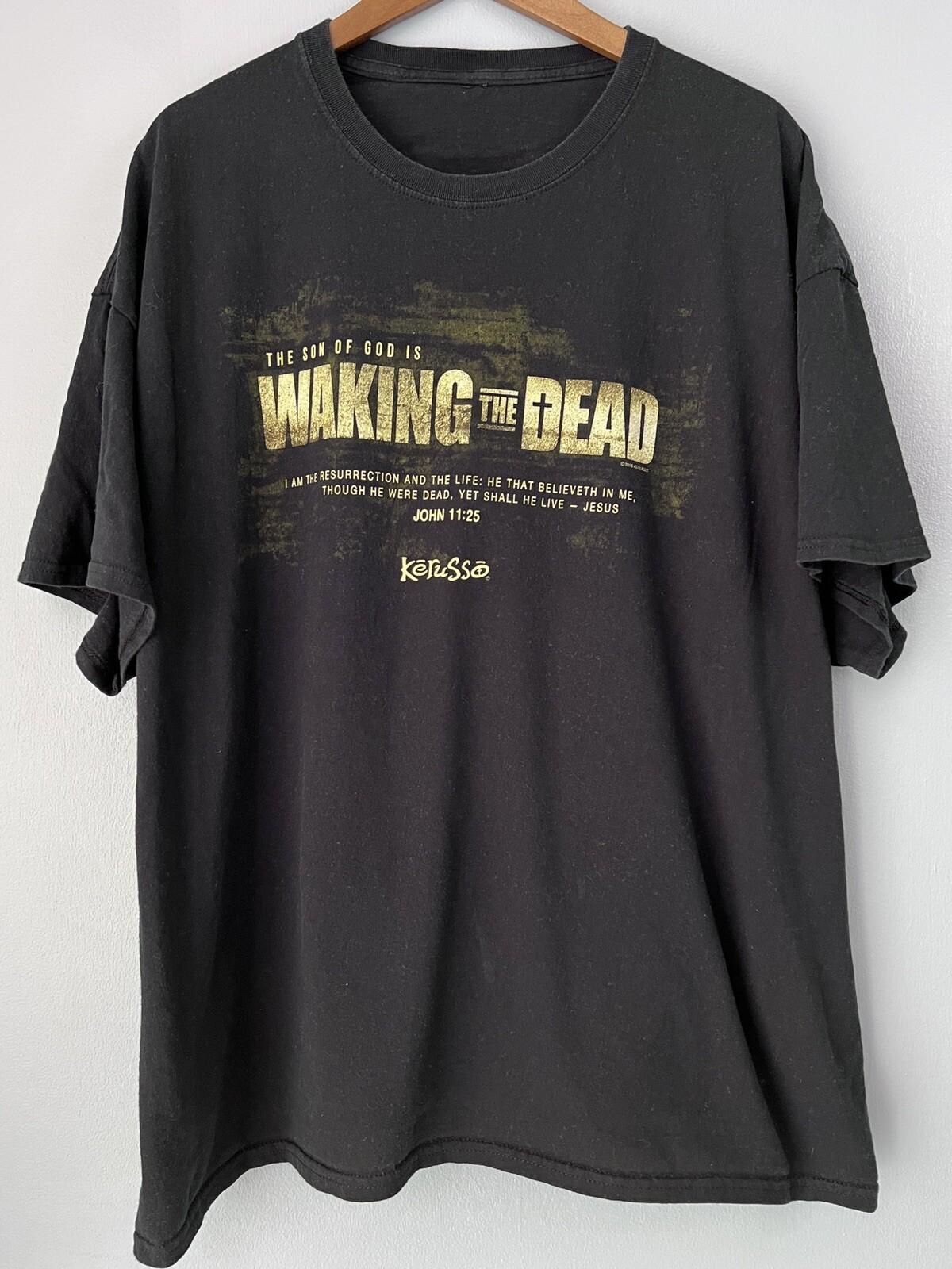 Kerusso T Shirt Walking Dead Parody The Son Of God John 11:25 Black Sz XL / 2XL S