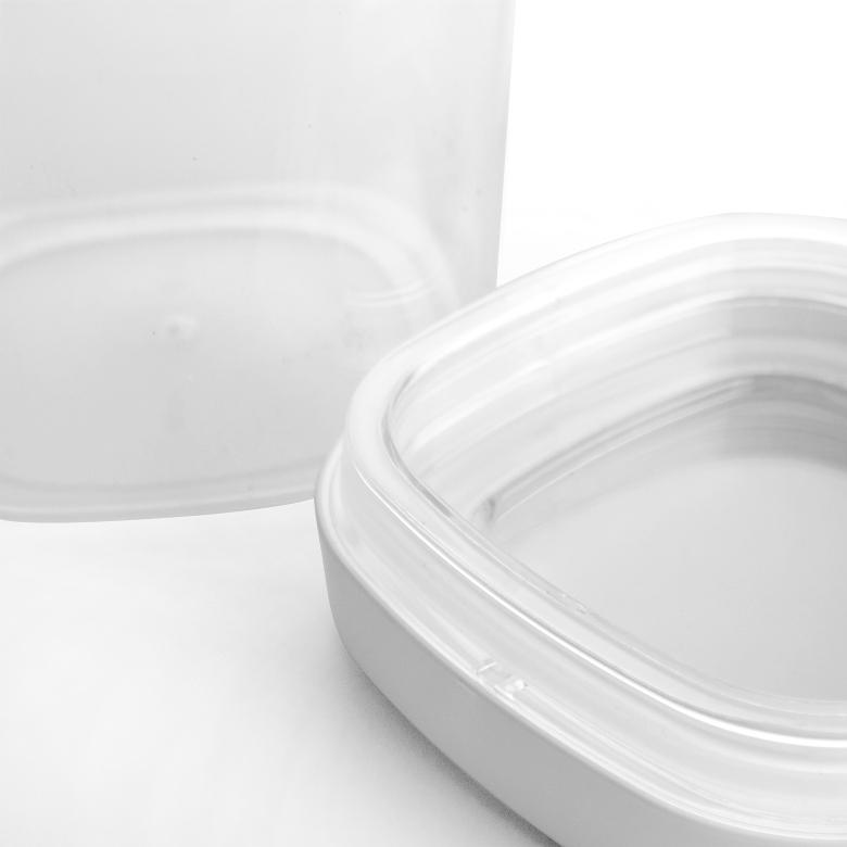 KADAX Pojemnik Na Żywność Przyprawy Produkty Sypkie Z Pokrywką Plastikowy