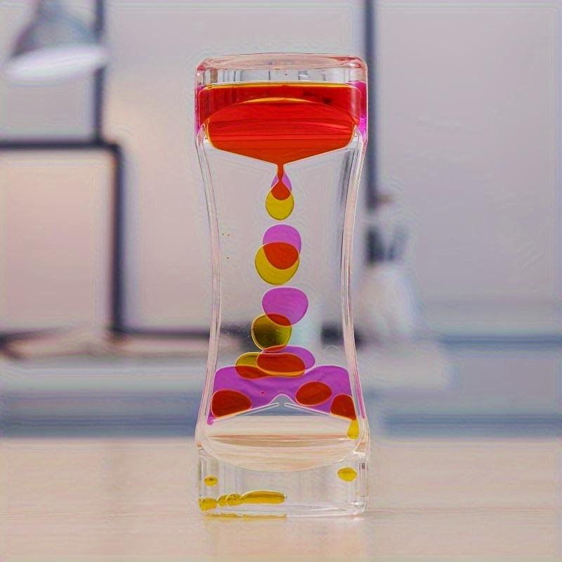 Party Decorations and Supplies Double-Color Sand Timer Crafts, Creative Home Decoration Oil Drop Art, No Electricity Required, Desktop Decoration