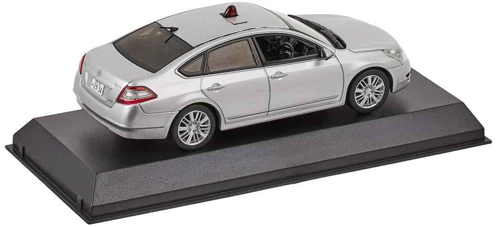 Nissan Teana 250XV 2015 Tottori Prefectural Police Traffic Department Traffic Riot Police Vehicle Completed Product RAI'S 1/43 (J32) (Masked Silver)