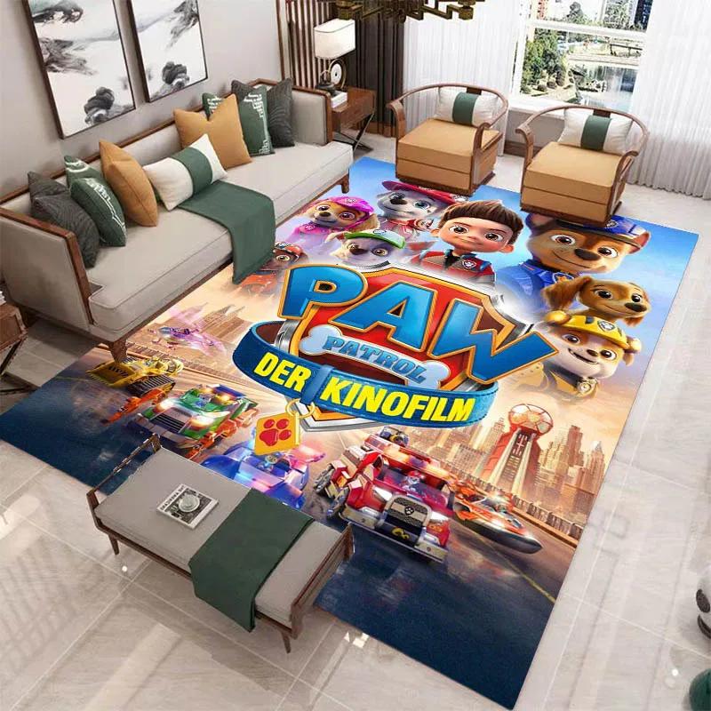 3D Cartoon PAW P-Patrol Printed Carpet Living Room Bedroom Carpet Non-slip Carpet Home Bedroom Decor Area Rug Birthday Gift