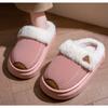 36-45 Thick Soled Warm Cotton Shoes for Women, Winter Outerwear, Anti Slip, Odor Proof, and Fleece Cotton Slippers for Women
