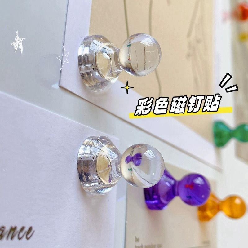 Kolor Przezroczysty Mocny Magnetyczny Pinezka Lodówka Mocny Magnes Biuro Malowanie Mocna Magnetyczna Pinezka