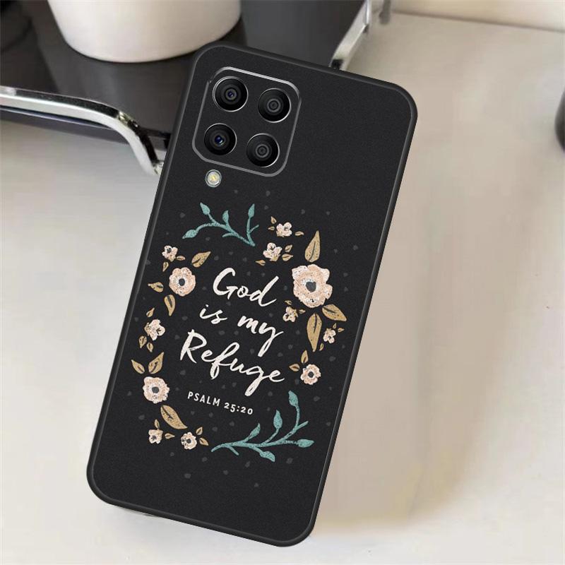 Bible Jesus Christ Christian Quotes Funda For Samsung Galaxy M13 M23 M33 M53 M12 M22 M32 M52 M11 M31 M51 M20 M54 M34 M14 Case