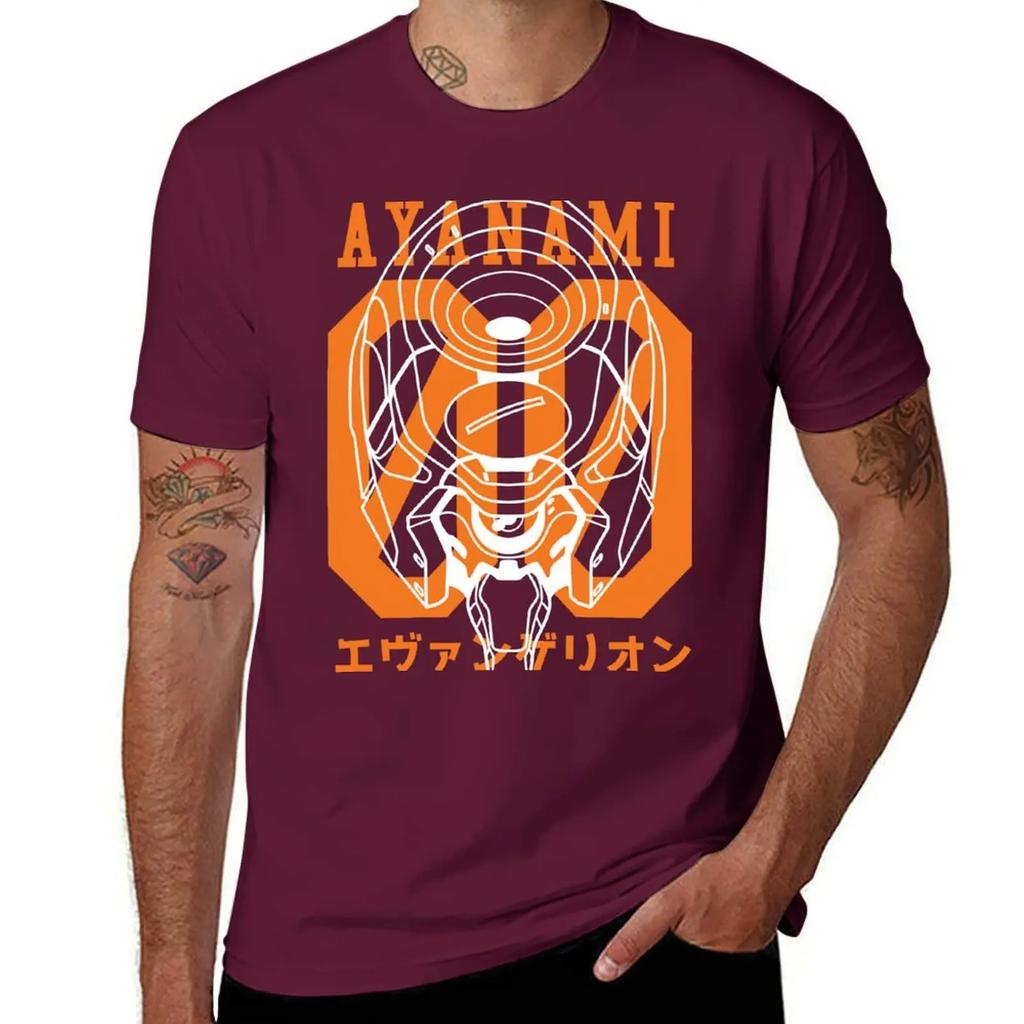 EVA_00 T-Shirt oversized graphic tee anime tshirt vintage clothes mens workout shirts