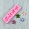 Silicone 4 Grid Flower Shape Cake Mold Romantic DIY Washable Replacement Home Kitchen Fondant Chocolate Baking Mould