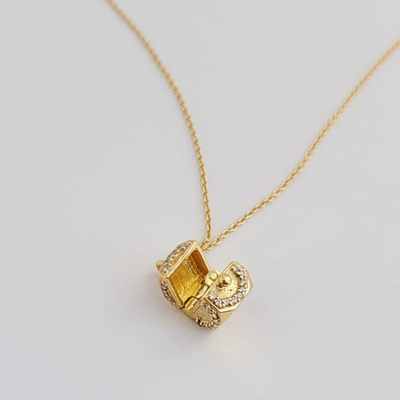 BSWAN Mood Jewelry Box Gold Necklace