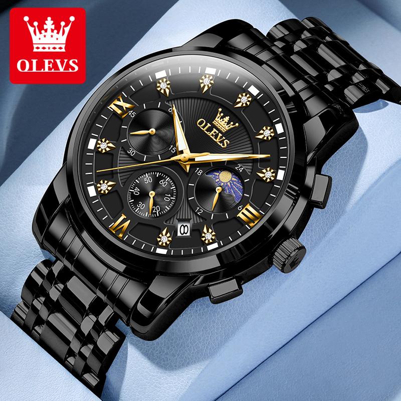 OLEVS Brand Watch Trendy Fashion Waterproof Luminous Quartz Men's Watch 2951
