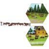1:87 Scale Cow Models, 36-Piece Set, for Architectural Use In Farms, Ranches, and Cow Farms, Micro Landscapes, and Decorative Layouts, Dioramas, Educa