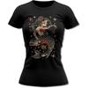 Bands and Bones Vintage Mermaid Retro Tattoo Design Women's T-Shirt