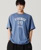 PEACE MAKER Vintage Florence Lily Short Sleeve T-Shirt (Blue)