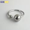 925 Sterling Silver Rings For Women Men Wide Vintage Balls Ring For Birthday Party Gift